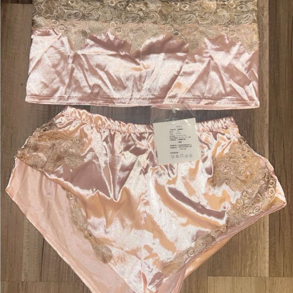 Pink Satin High-Waisted Panties Intimates